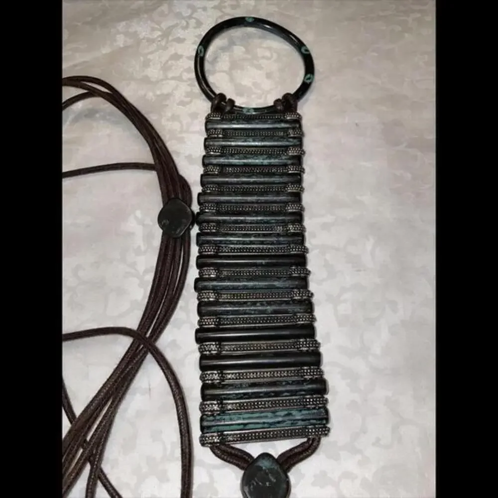 Womens Green Copper Like Belt‎ String Closure Tie Around